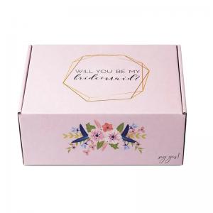 Custom Full Color Printed Corrugated Beauty Packaging Shipping Mailer Paper Box