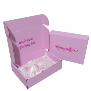 Custom Pink Apparel Packaging